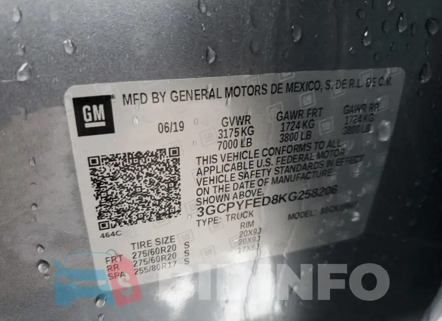 3GCPYFED8KG258206 Photo# 12