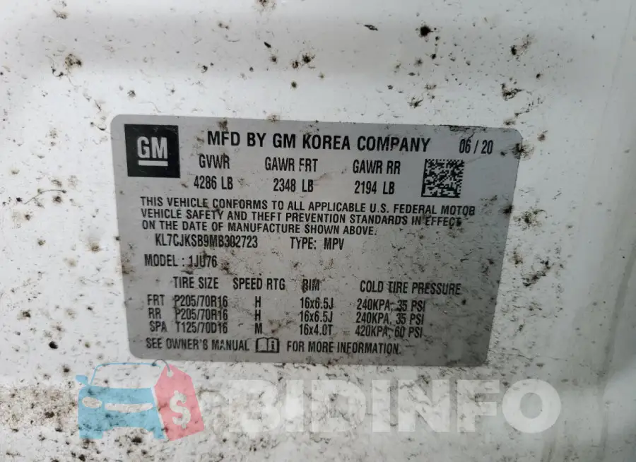 KL7CJKSB9MB302723 Photo# 13