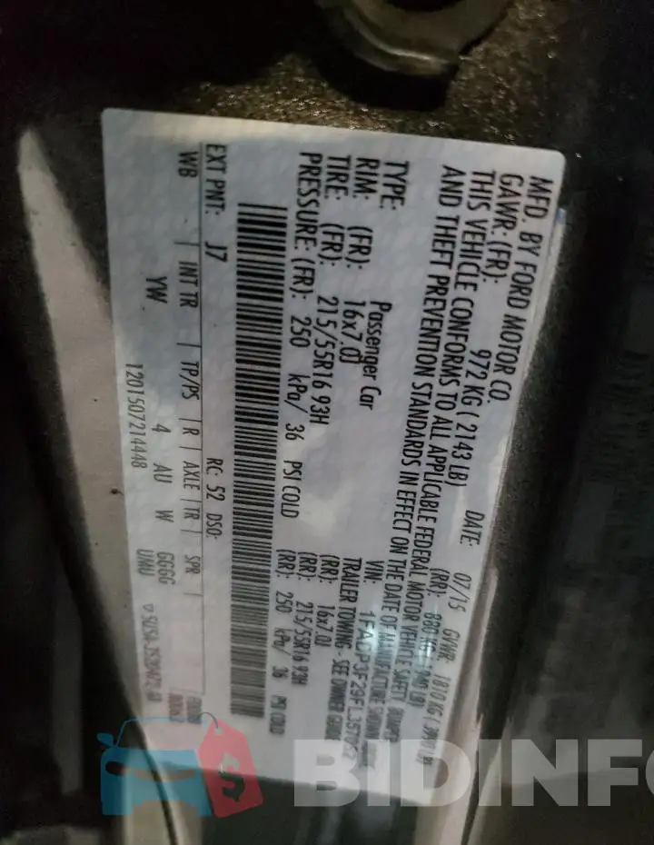 1FADP3F29FL357052 Photo# 12