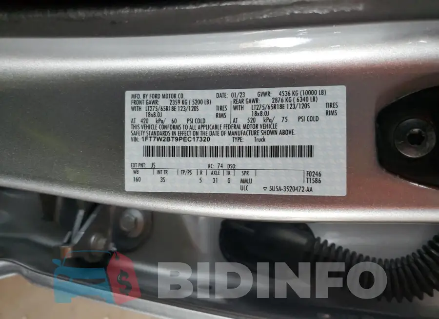 1FT7W2BT9PEC17320 Photo# 12