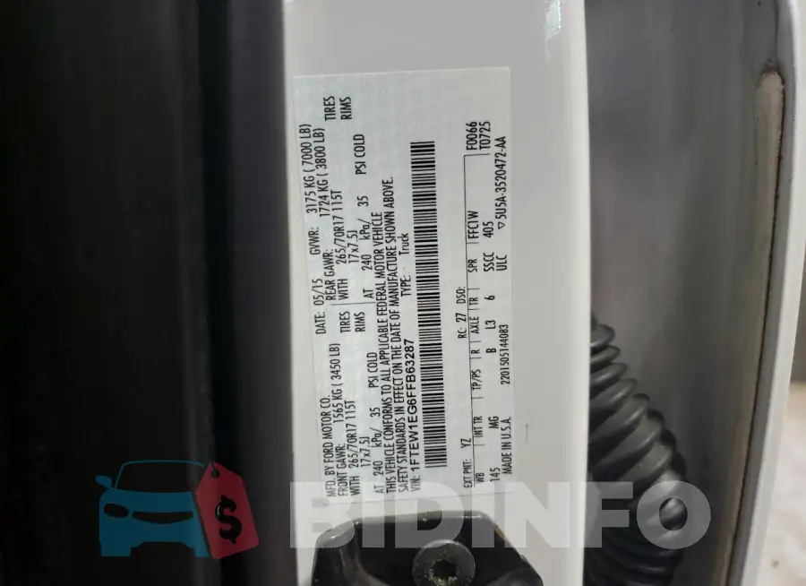 1FTEW1EG6FFB63287 Photo# 12