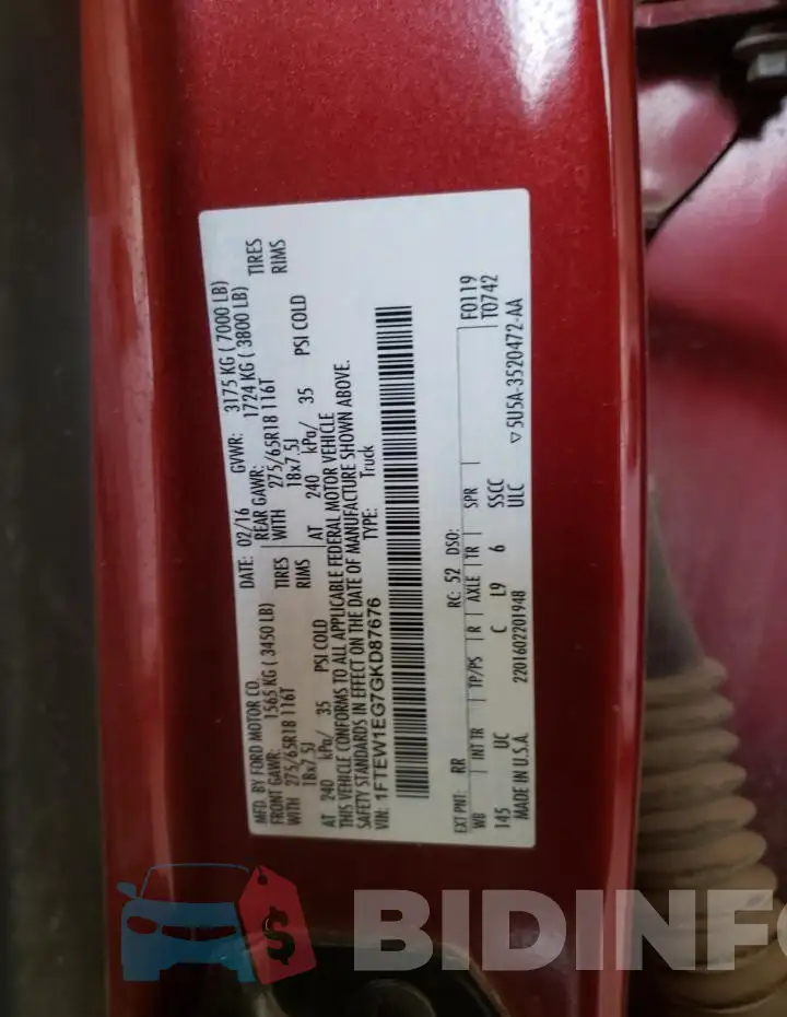 1FTEW1EG7GKD87676 Photo# 12