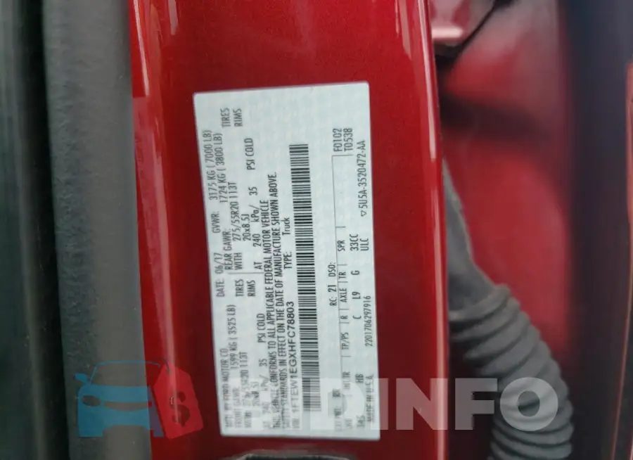 1FTEW1EGXHFC78803 Photo# 13