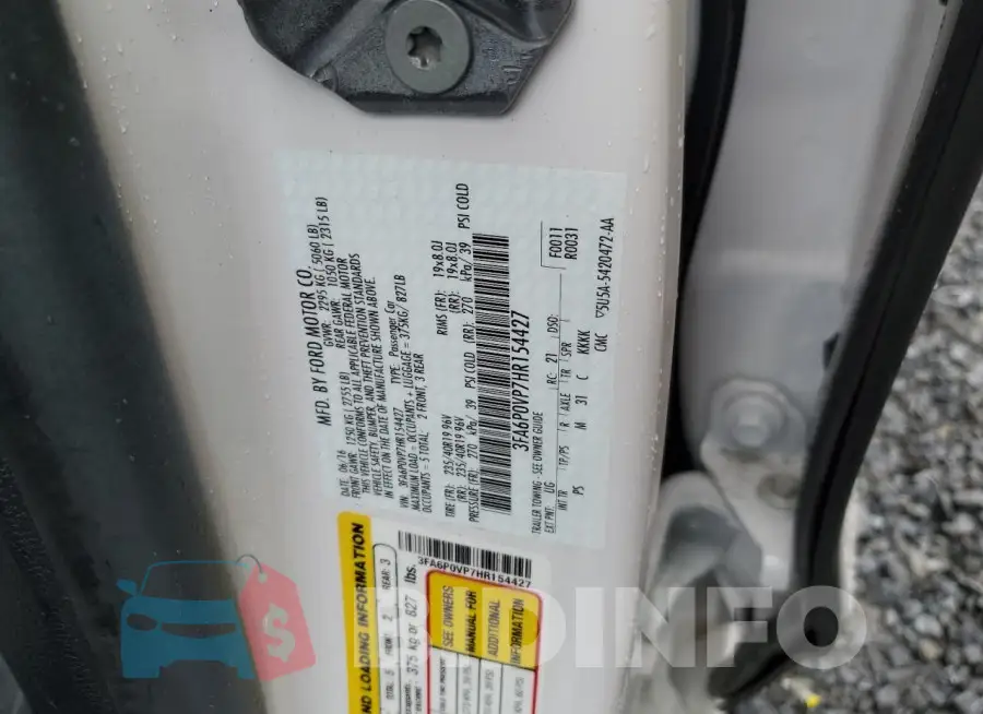 3FA6P0VP7HR154427 Photo# 12