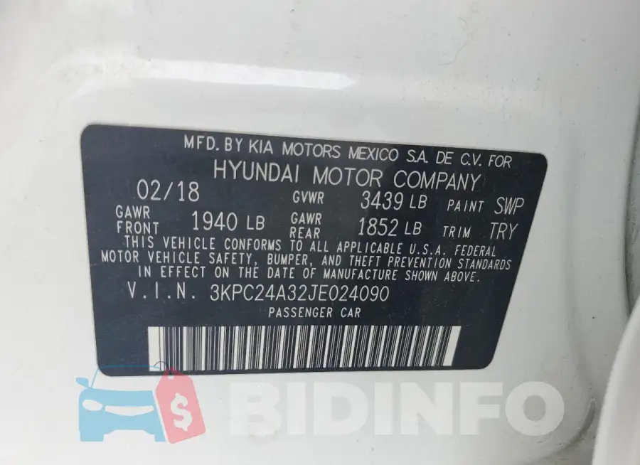 3KPC24A32JE024090 Photo# 12