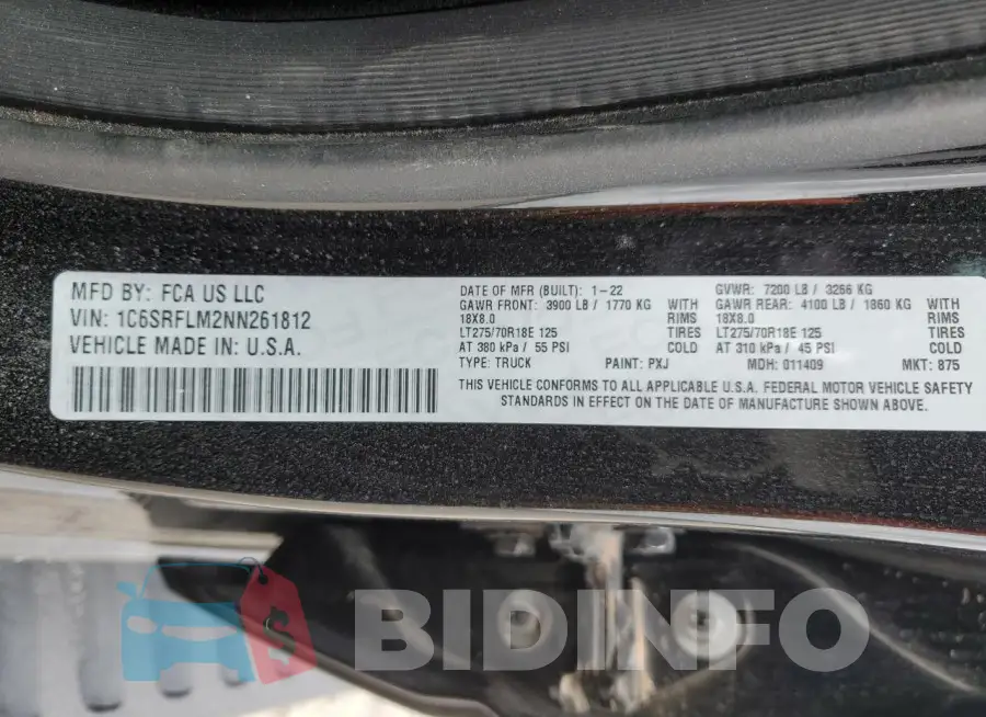 1C6SRFLM2NN261812 Photo# 12