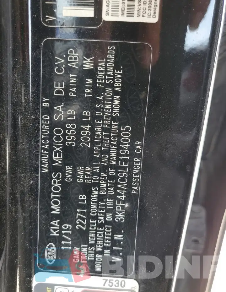 3KPF44AC9LE194005 Photo# 12