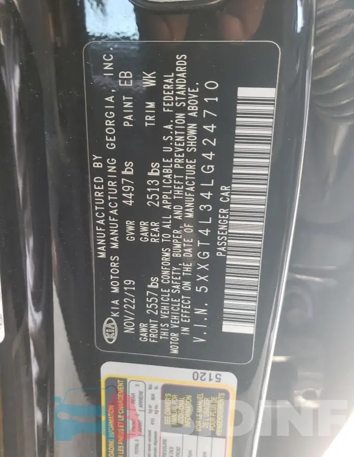 5XXGT4L34LG424710 Photo# 12