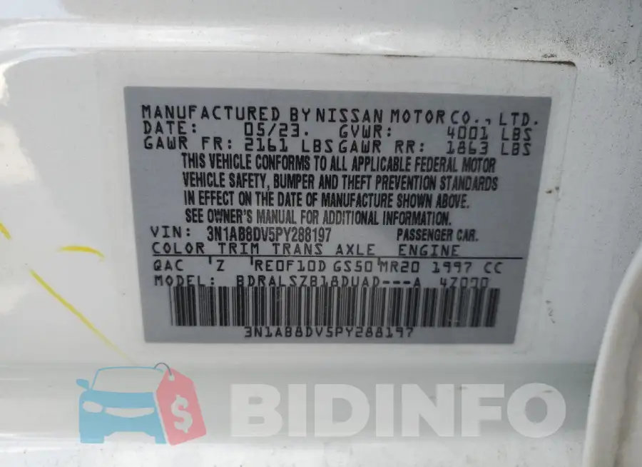 3N1AB8DV5PY288197 Photo# 13