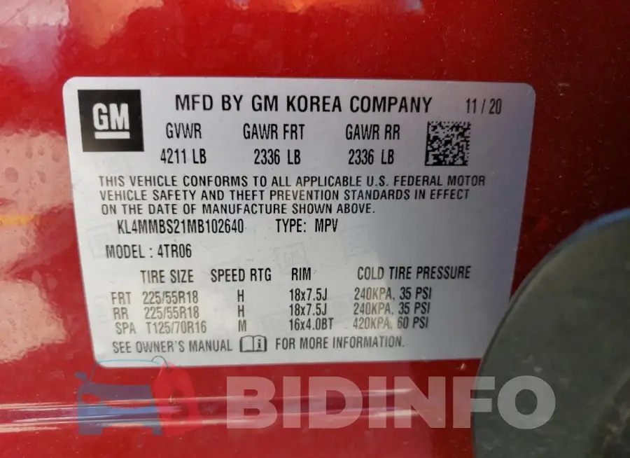 KL4MMBS21MB102640 Photo# 13