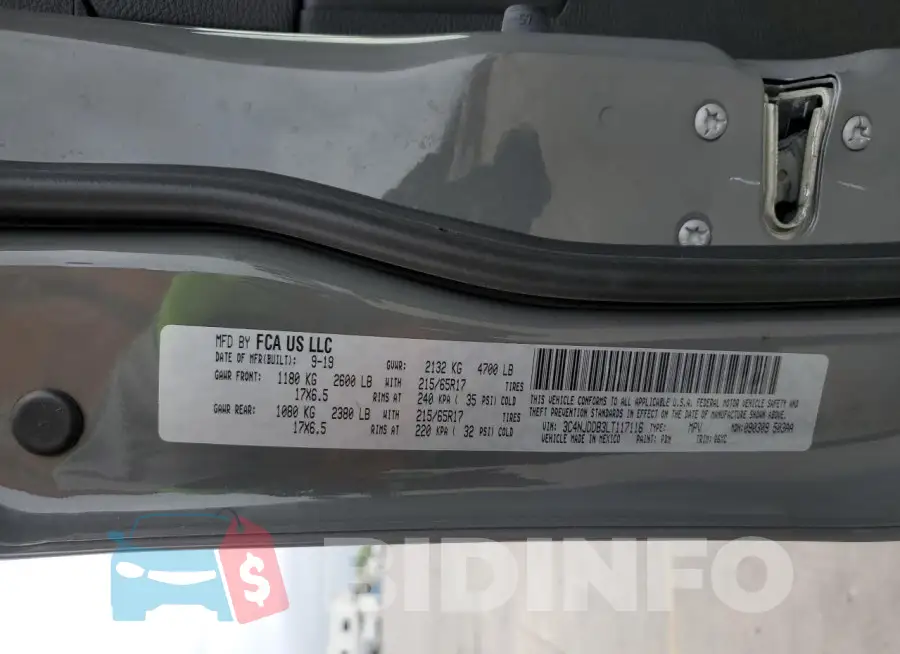 3C4NJDDB3LT117116 Photo# 13
