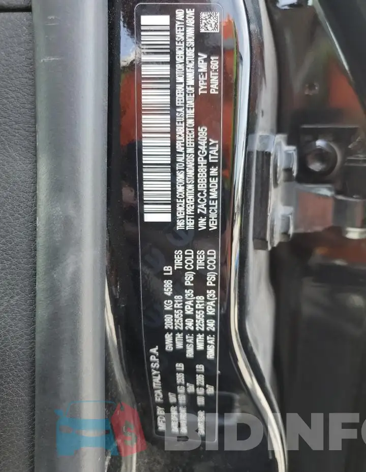 ZACCJBBB8HPG44095 Photo# 12