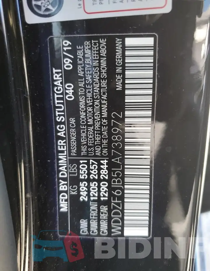 WDDZF6JB5LA738972 Photo# 13