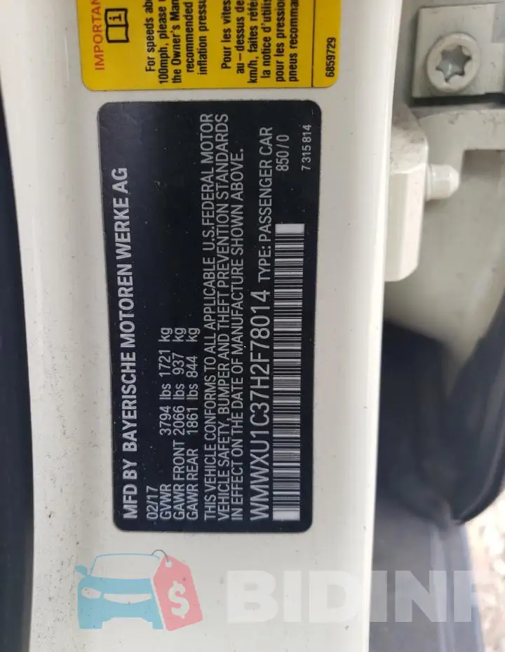 WMWXU1C37H2F78014 Photo# 12