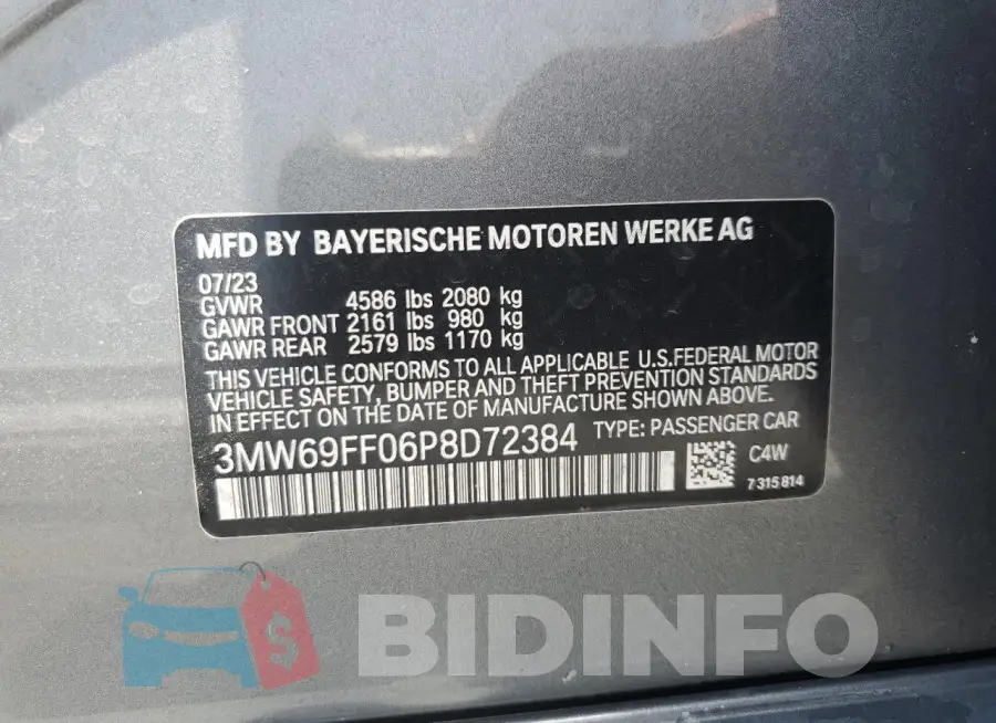 3MW69FF06P8D72384 Photo# 12