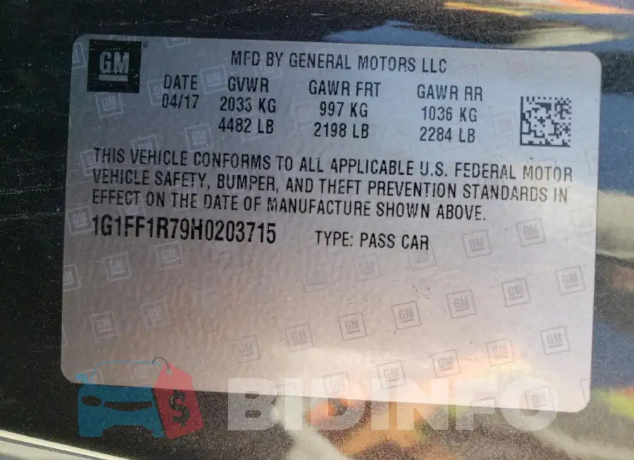 1G1FF1R79H0203715 Photo# 12
