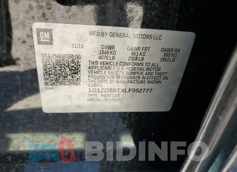 1G1ZD5STXLF052777 Photo# 12