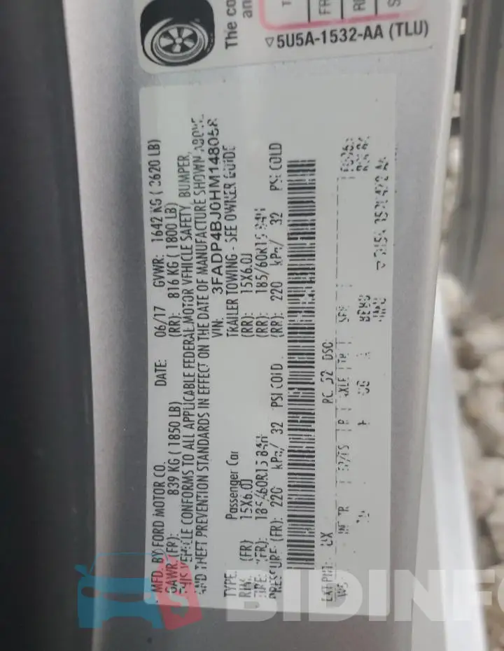 3FADP4BJ0HM148058 Photo# 12
