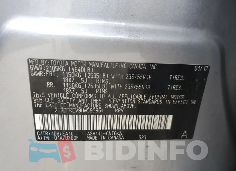 2T3DFREV9HW595964 Photo# 12
