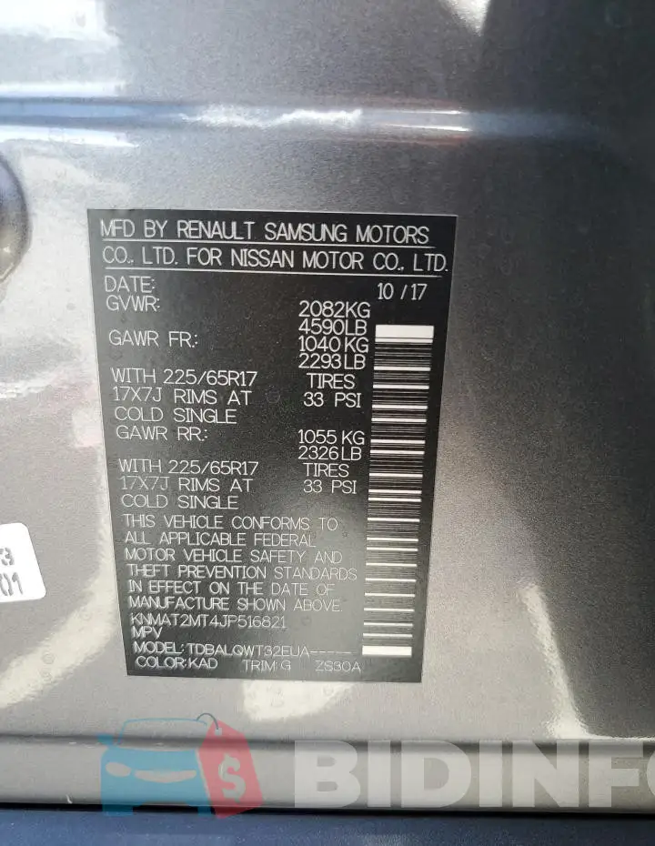 KNMAT2MT4JP516821 Photo# 13