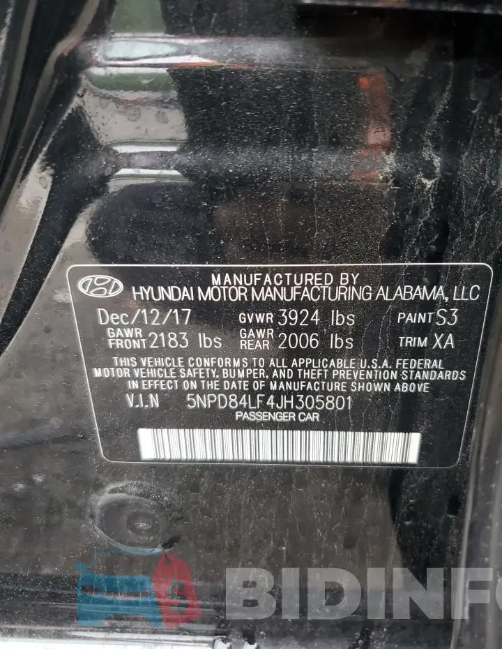 5NPD84LF4JH305801 Photo# 13