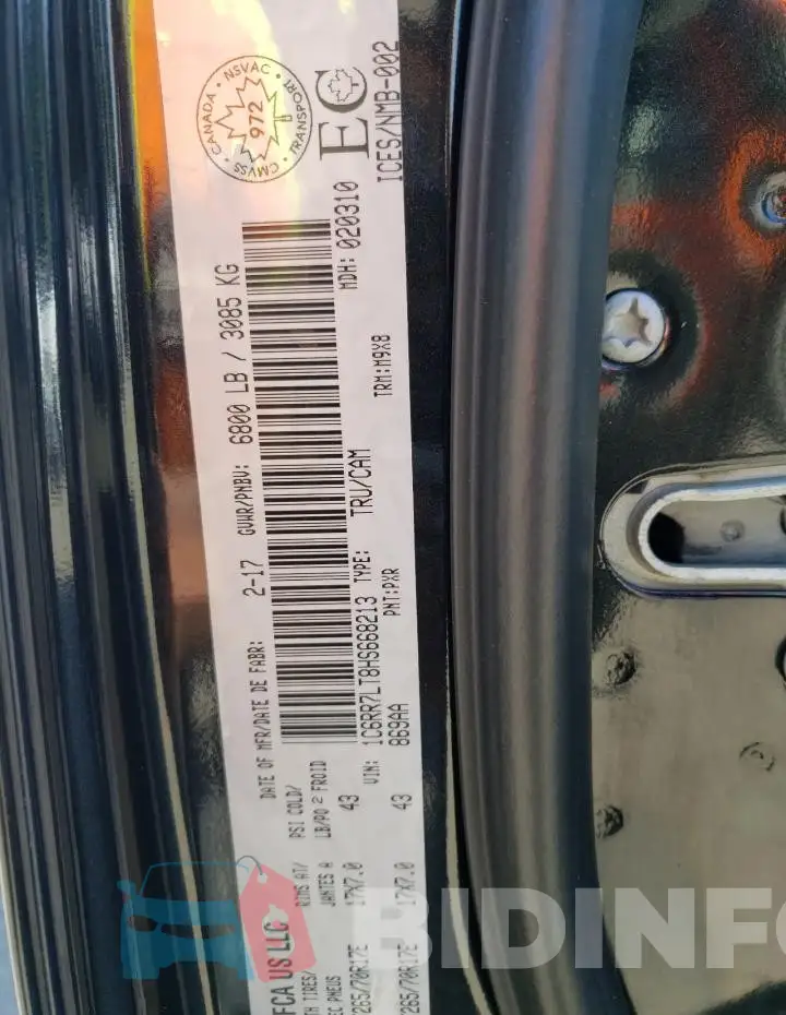 1C6RR7LT8HS668213 Photo# 12