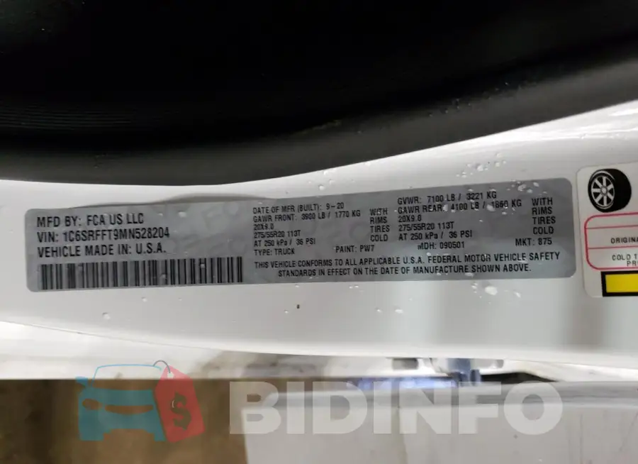 1C6SRFFT9MN528204 Photo# 12