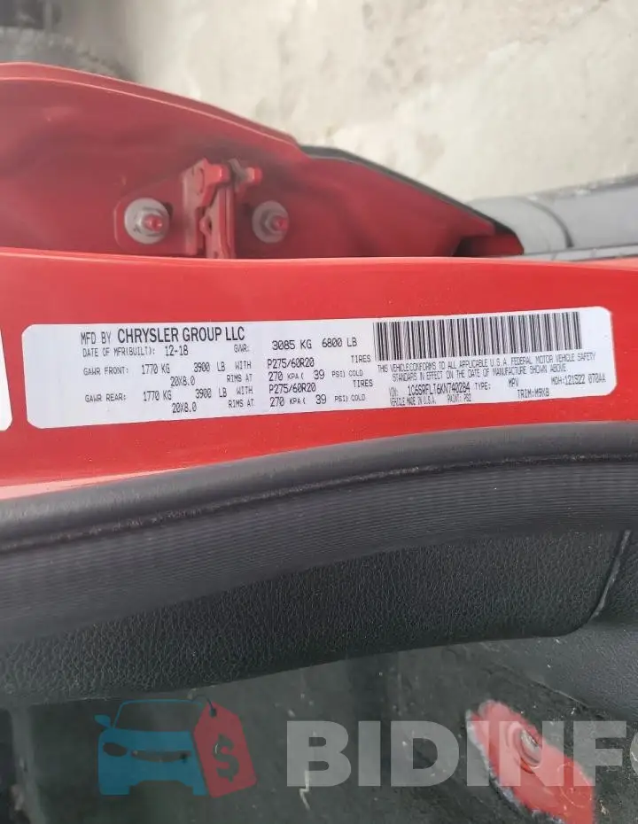 1C6SRFLT6KN740284 Photo# 12