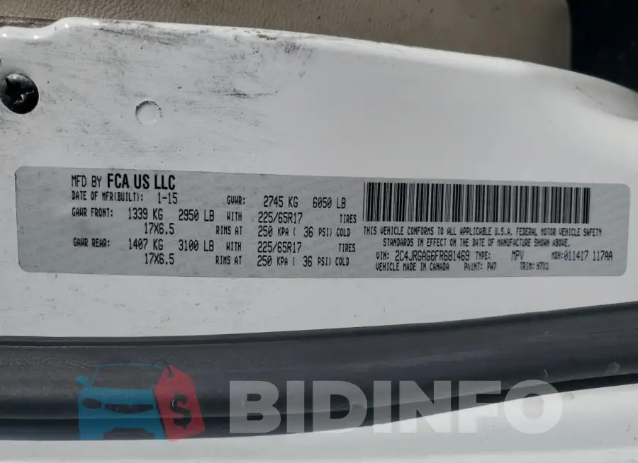 2C4JRGAG6FR681469 Photo# 13