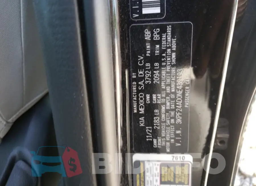 3KPF24AD0NE439193 Photo# 13