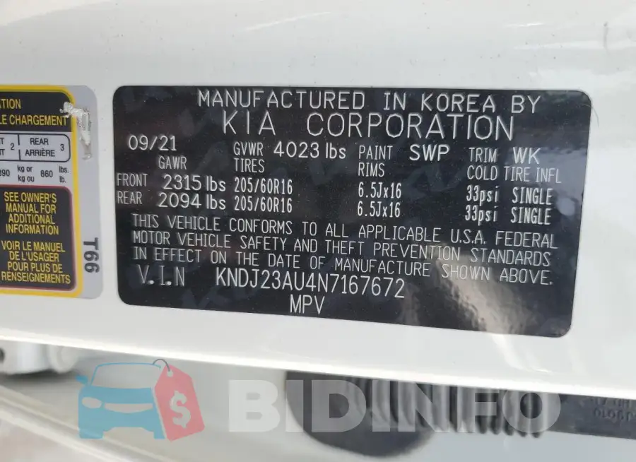 KNDJ23AU4N7167672 Photo# 12
