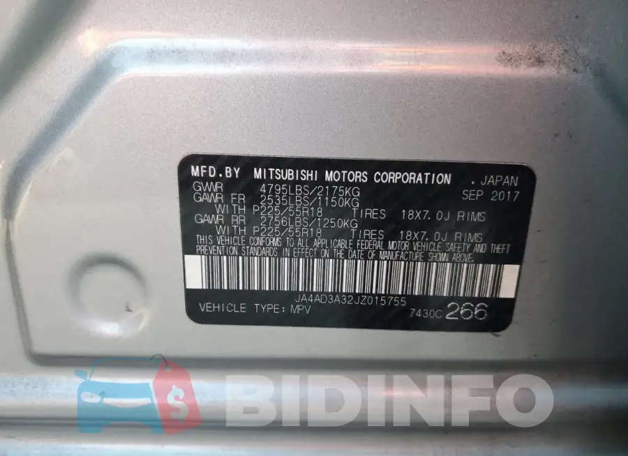 JA4AD3A32JZ015755 Photo# 13