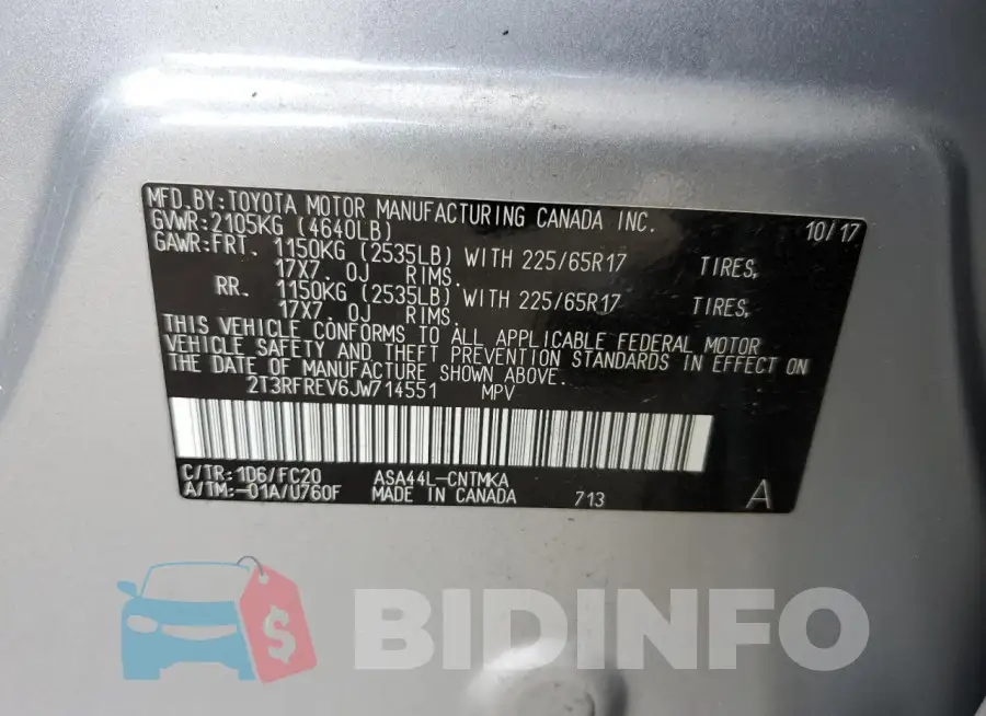 2T3RFREV6JW714551 Photo# 13