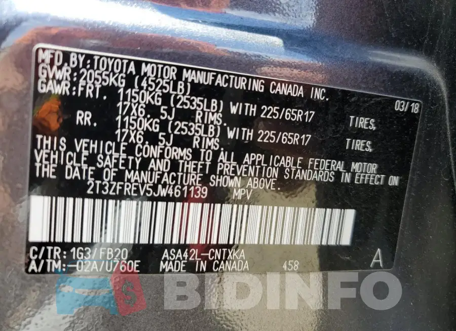 2T3ZFREV5JW461139 Photo# 13
