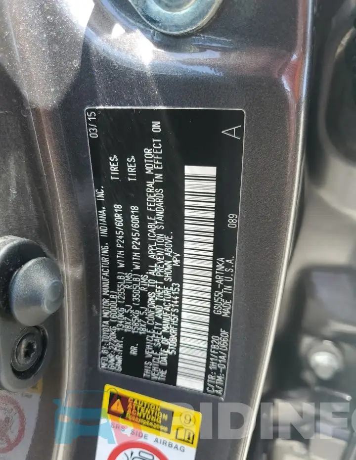 5TDBKRFH5FS144153 Photo# 13