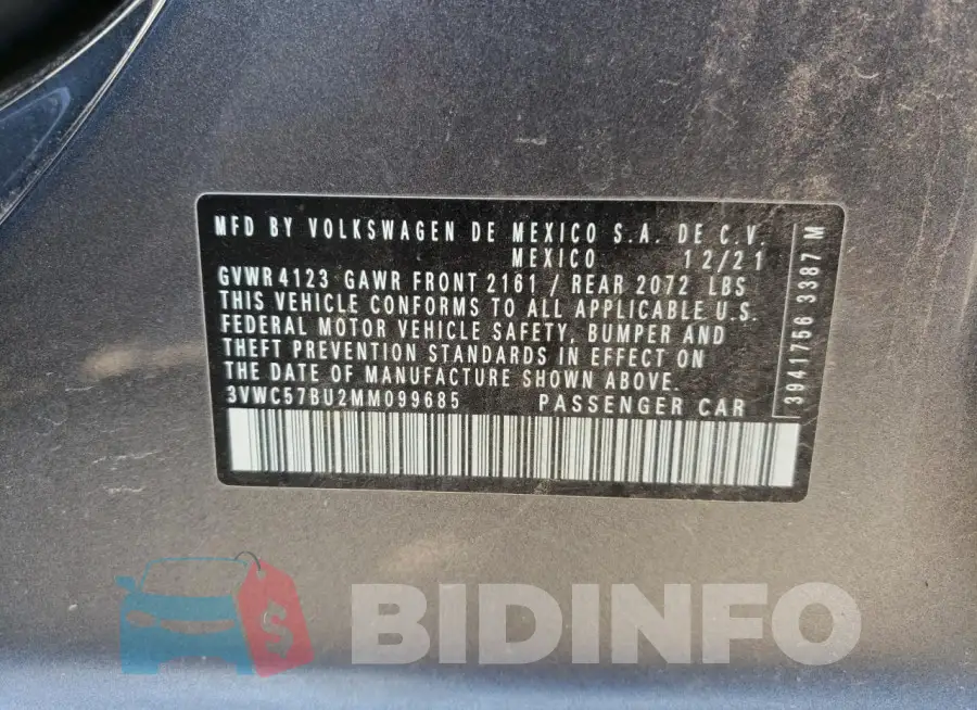 3VWC57BU2MM099685 Photo# 12