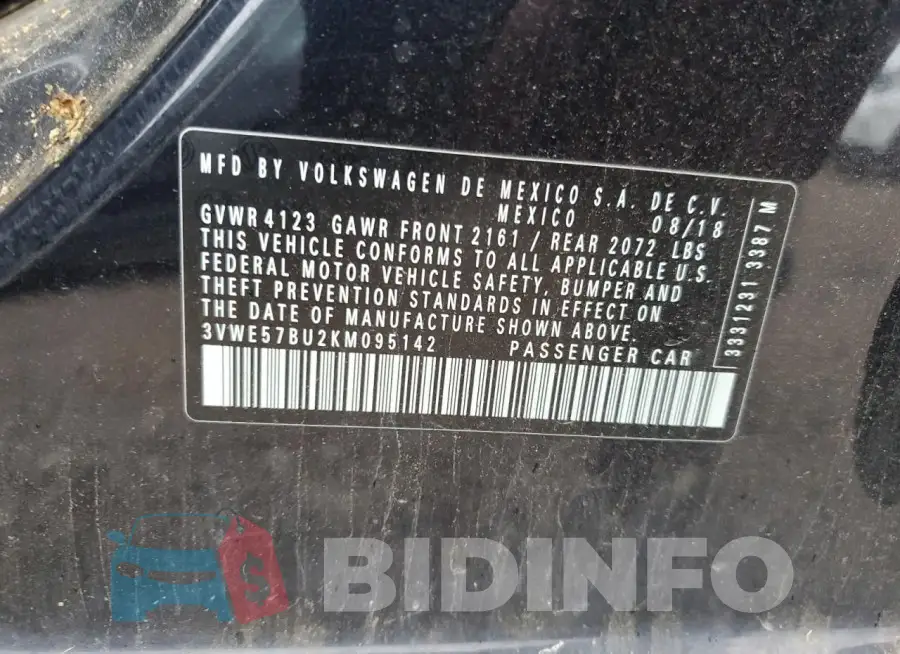 3VWE57BU2KM095142 Photo# 12