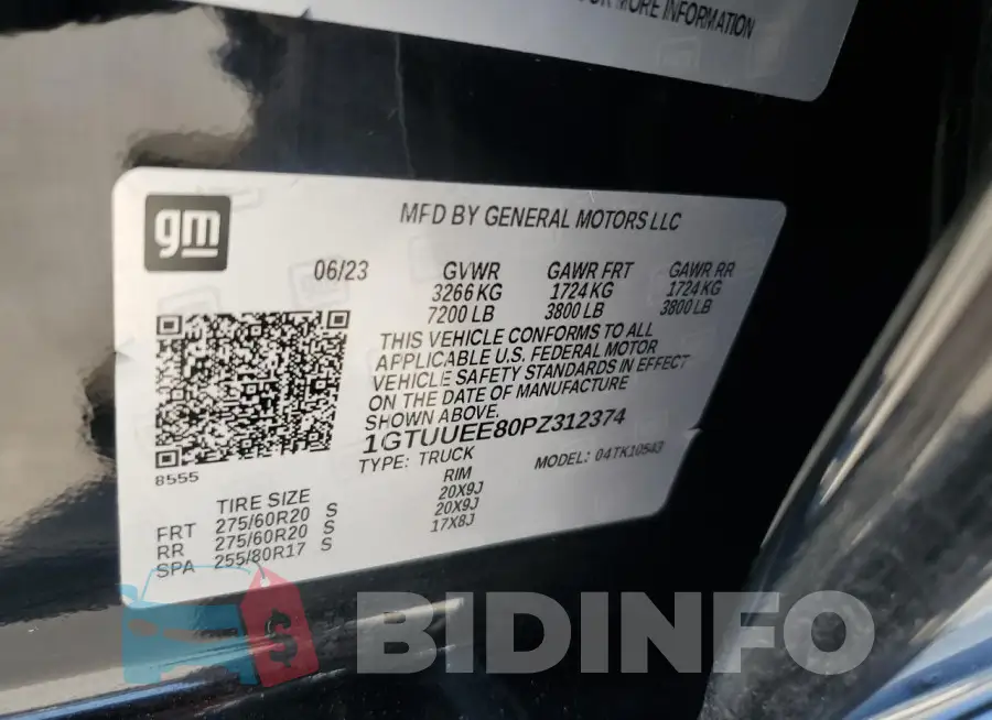 1GTUUEE80PZ312374 Photo# 13
