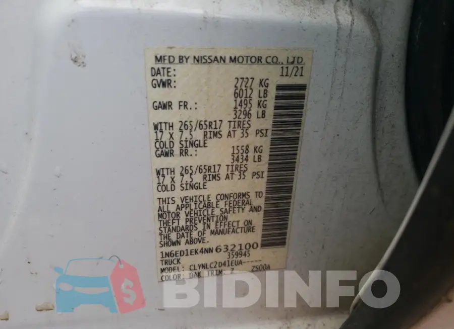 1N6ED1EK4NN632100 Photo# 12