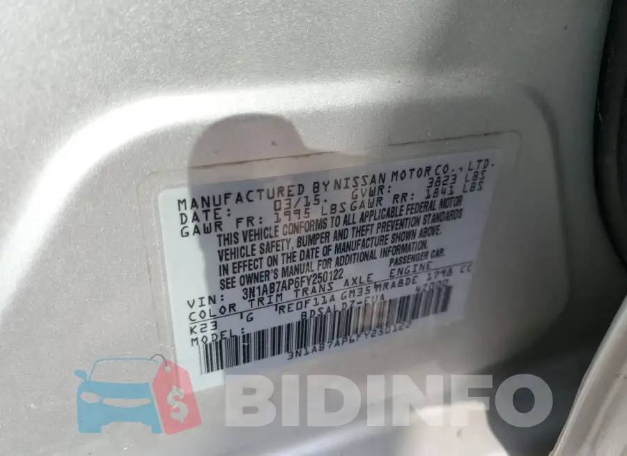 3N1AB7AP6FY250122 Photo# 13