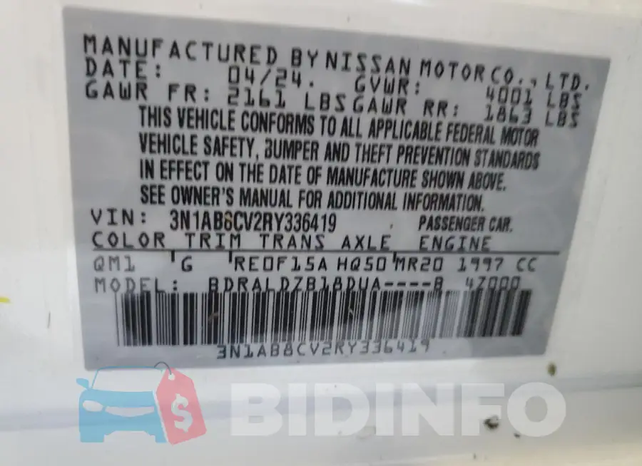 3N1AB8CV2RY336419 Photo# 12