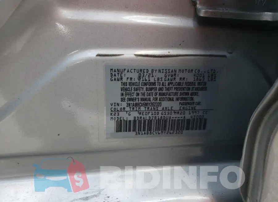 3N1AB8CV6MY262320 Photo# 12