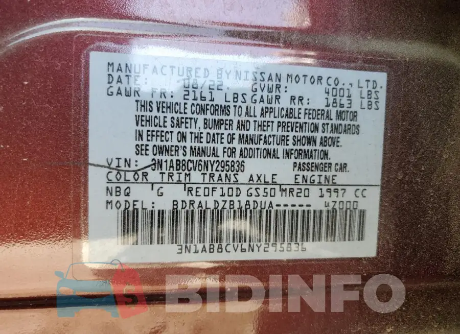 3N1AB8CV6NY295836 Photo# 12