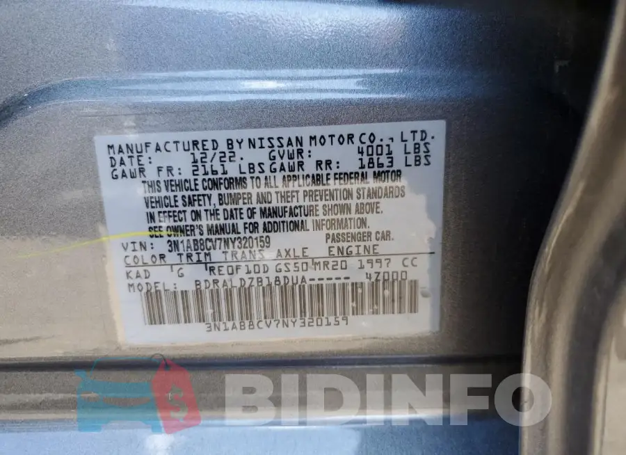 3N1AB8CV7NY320159 Photo# 12