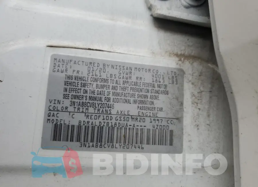 3N1AB8CV8LY207446 Photo# 12