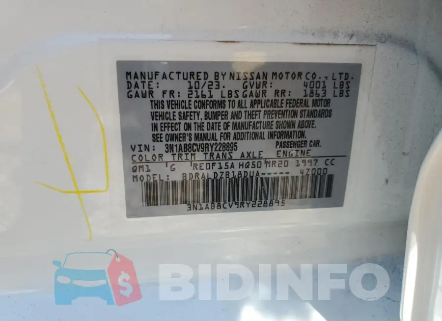 3N1AB8CV9RY228895 Photo# 12