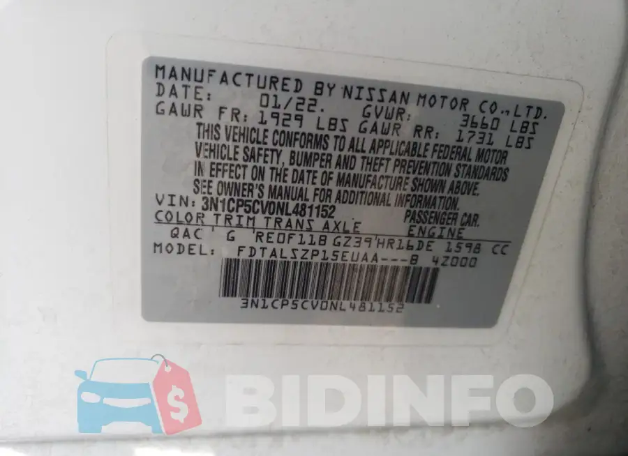 3N1CP5CV0NL481152 Photo# 12