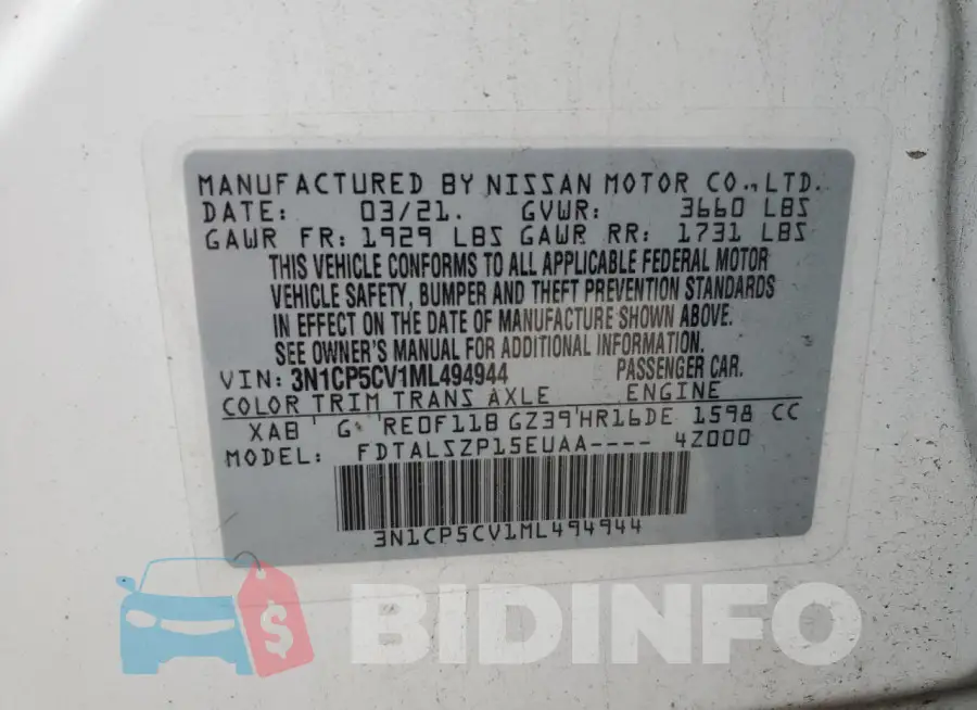 3N1CP5CV1ML494944 Photo# 12