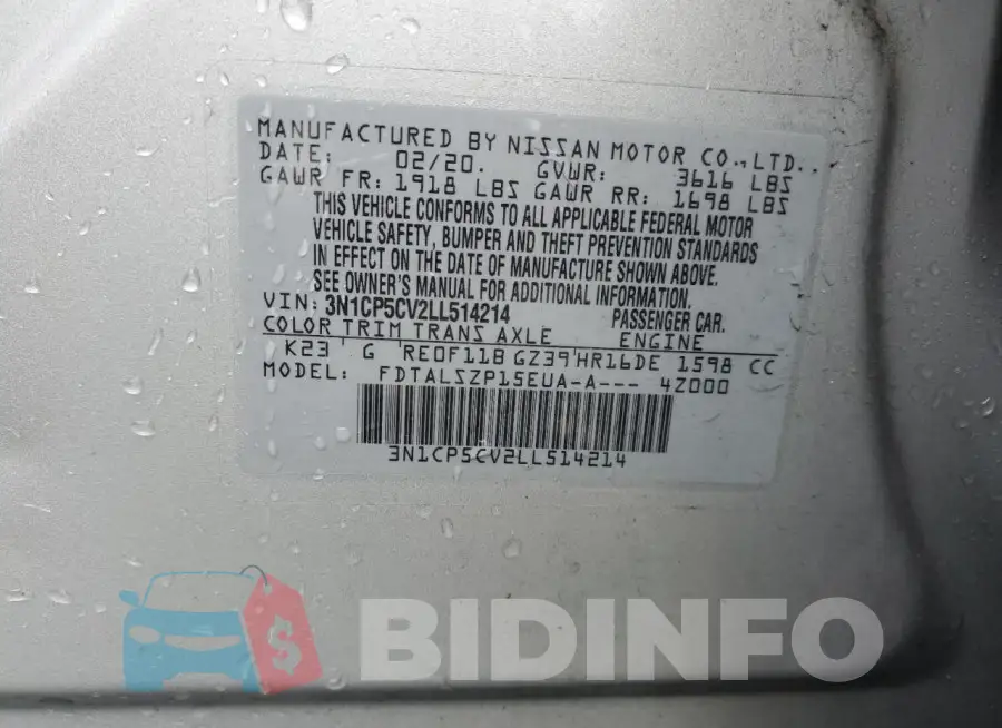 3N1CP5CV2LL514214 Photo# 12
