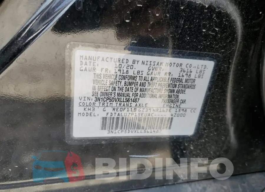 3N1CP5DVXLL561487 Photo# 12